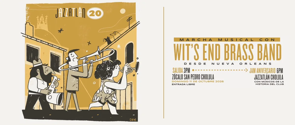 Marcha Musical con Wit's End Brass Band - Jazzatlán 20